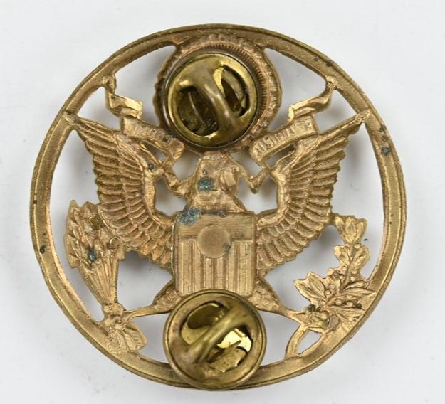 US WW2 EM Visor Cap Insignia