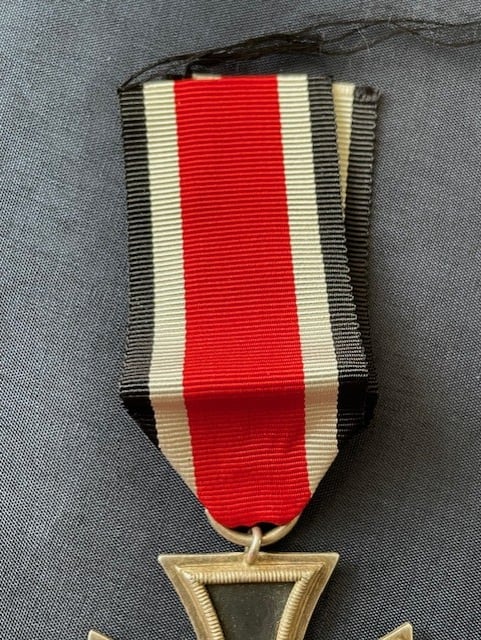WWII GERMAN IRON CROSS 2ND CLASS WITH RIBBON.