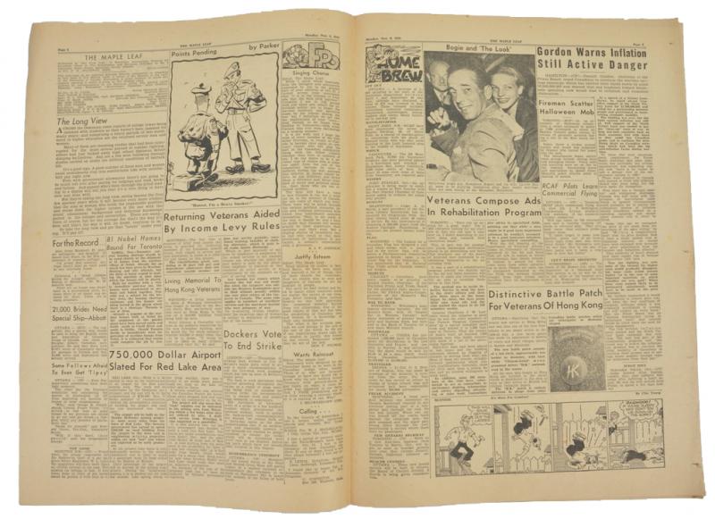 Canadian Maple Leaf Newspaper