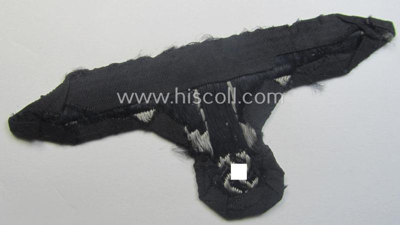 'Clearly used- and/or carefully tunic-removed' example of an 'SS' (ie. 'Waffen-SS') EM/NCO-type arm-eagle in 'BeVo'-woven-pattern