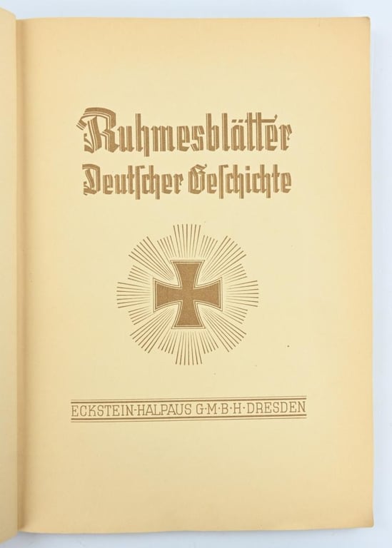 German Third Reich CigaretAlbum 'Ruhmesblätter Deutscher Geschichte'