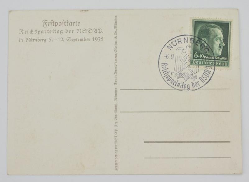 German Postcard Reichsparteitag Nürnberg 1938
