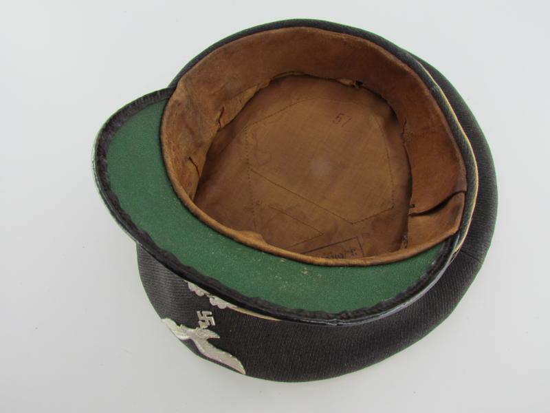 Luftwaffe Hermann Göring Regiment NCO Visor Cap...Rare