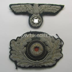 Clearly used- and/or cap-removed, WH (Heeres) officers'-pattern, visor-cap...