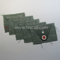 WH (Heeres) so-called: 'M43-pattern') cap-eagle/cocarde (ie. cap-trapezoid) as...