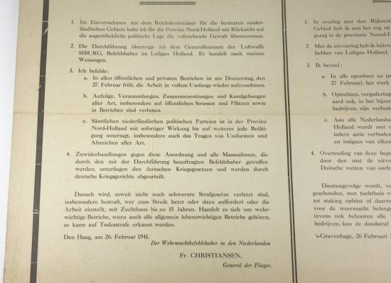 German/Dutch announcement Postersign Christiansen