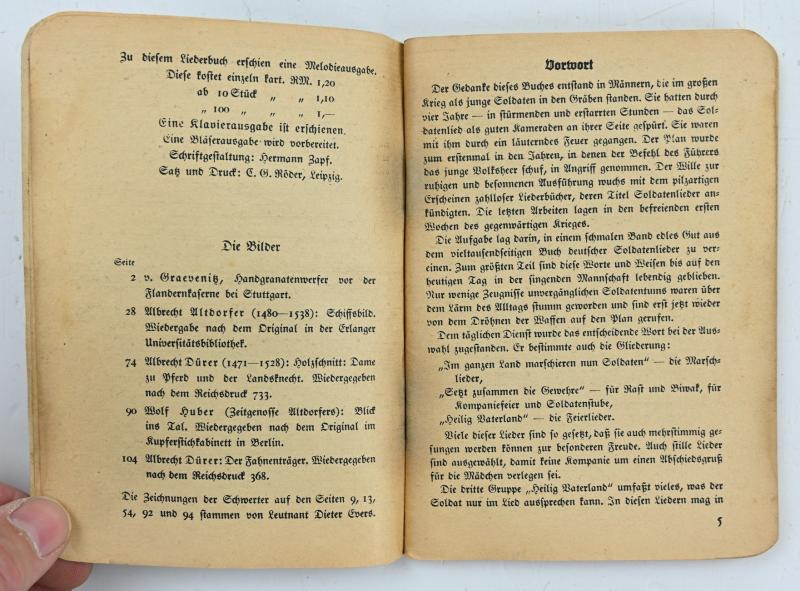 German WH Songbook 'Morgen Marschieren Wir'