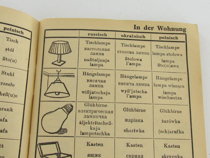 German Picture dictionary for communication without language skills