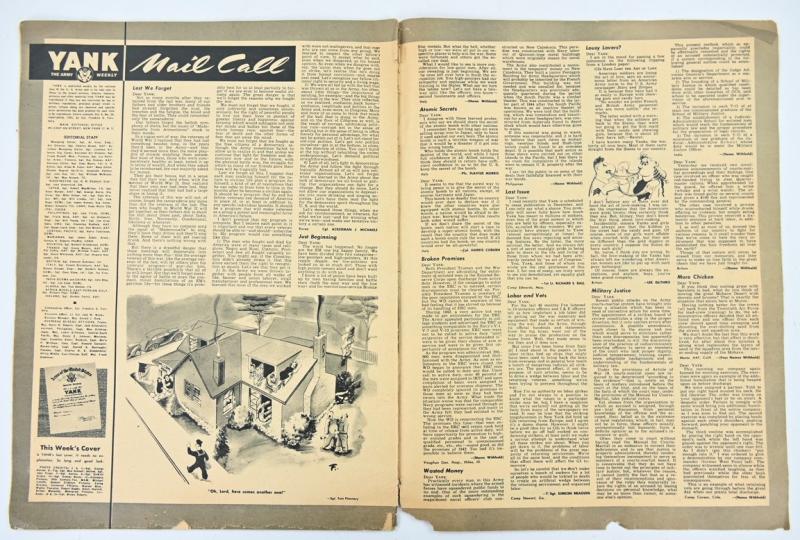 US WW2 Yank Magazine December 28,1945