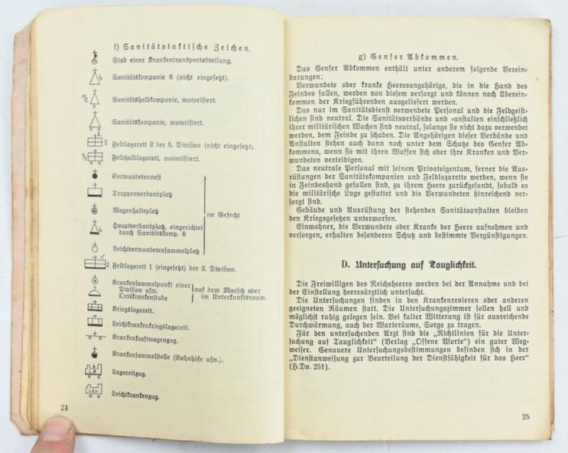 German WH Medic Manual 'Sanitatsfibel'