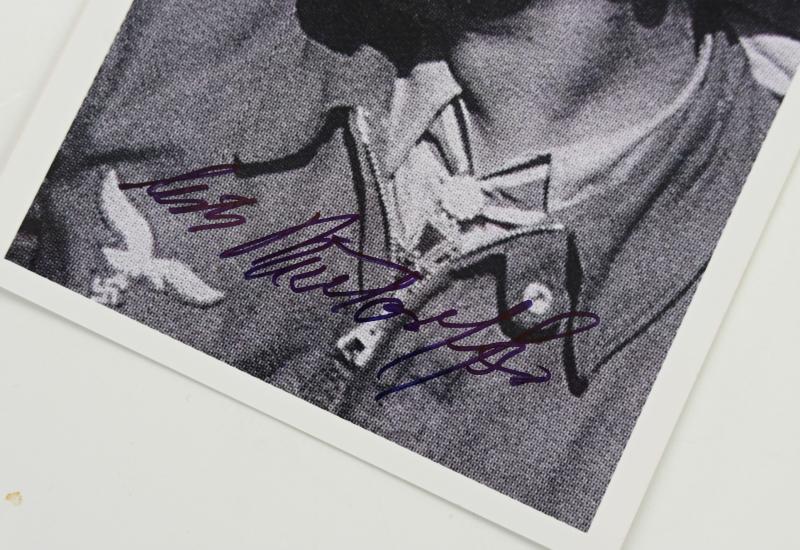 Signature of Luftwaffe KC-OLC & S Recipient 'Erich Rudorffer'