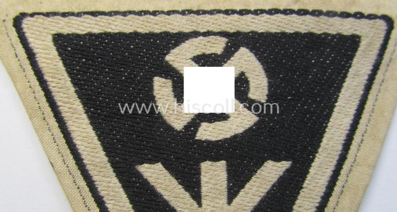 Attractive, sport-shirt badge as was specifically intended for usage by members serving within the: 'Deutches Frauenwerk' (or: 'DFW') being a 'virtually mint' example that is void of any text