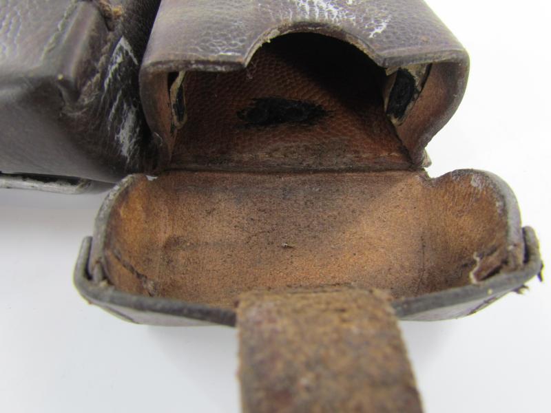 Chocalate Brown Luftwaffe K98 Ammunition Pouch...LBA Marked