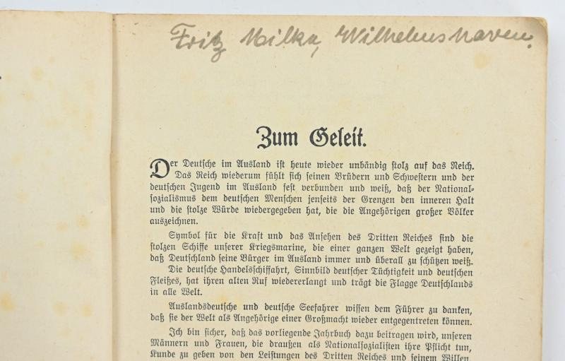 German Third Reich 'Kohler's Flotten-Kalender' 1938