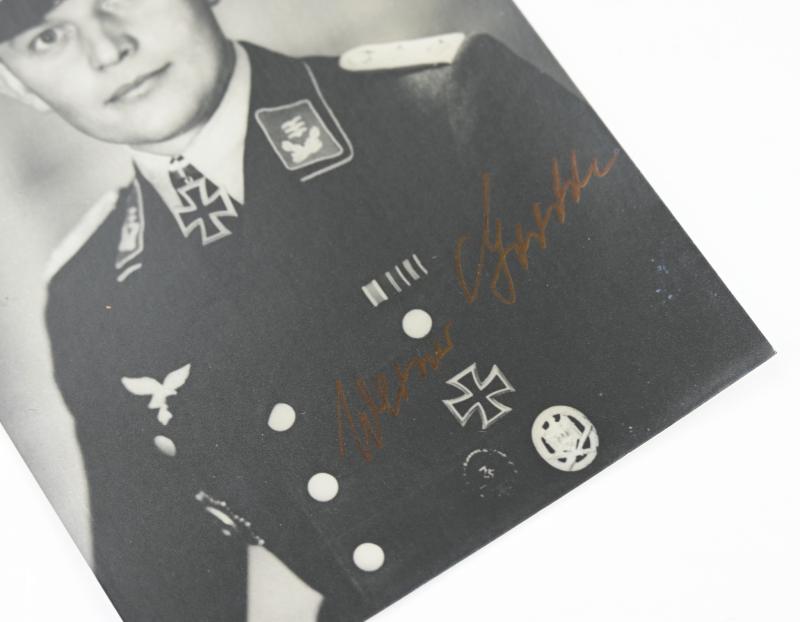 Signature of Luftwaffe KC Recipient 'Werner Grodde'