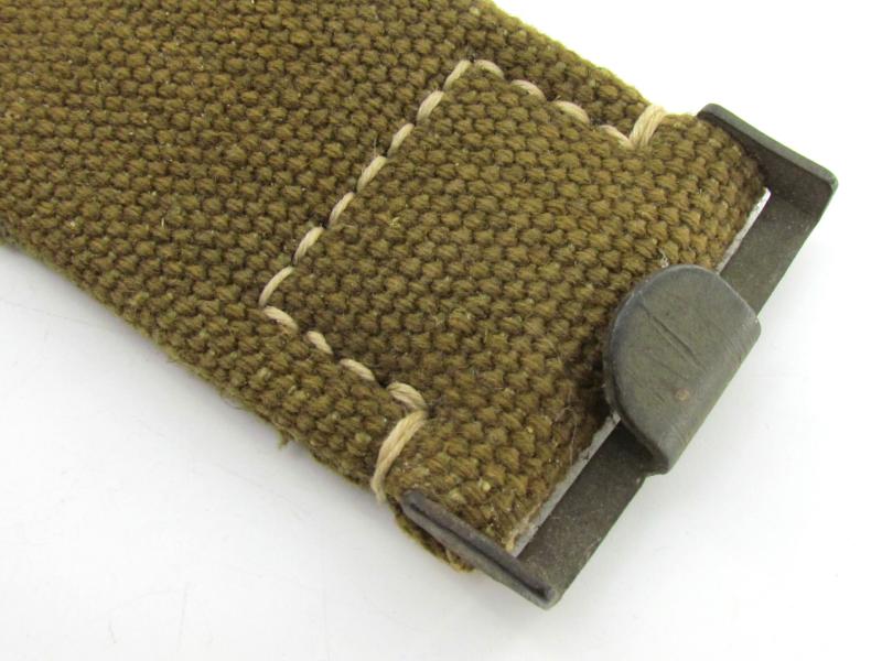 Wehrmacht ‘Afrikakorps’ tropical webbing belt with canvas tongue