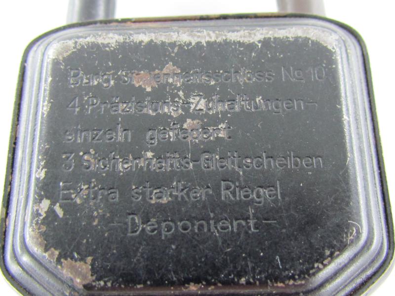 German Padlock made by Burg  With Key