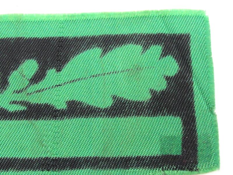 Printed Heer/Waffen-SS camouflage rank patch