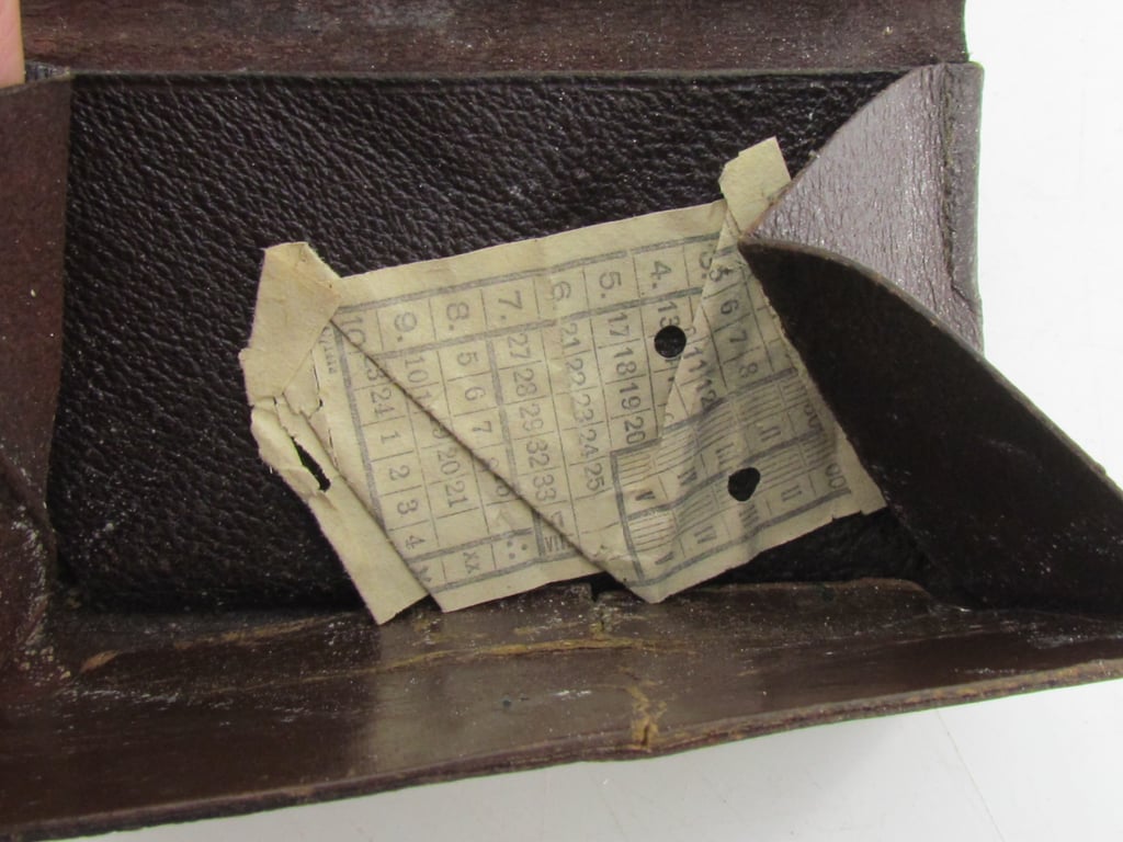 Wehrmacht Soldier Wallet with Panzerjäger cypher and 2x rank pips