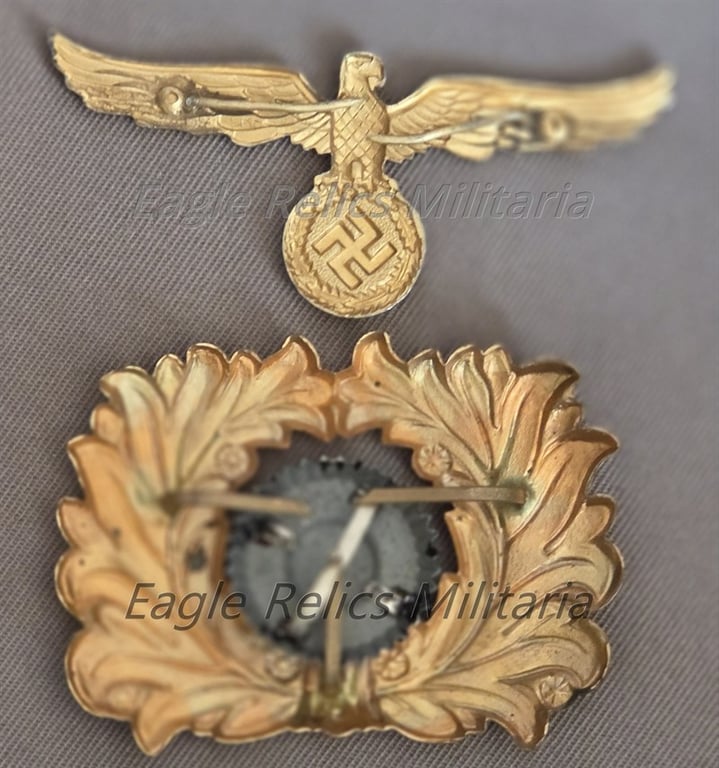 3rd Reich  Water  customs  Peaked cap eagle and cockade for officers