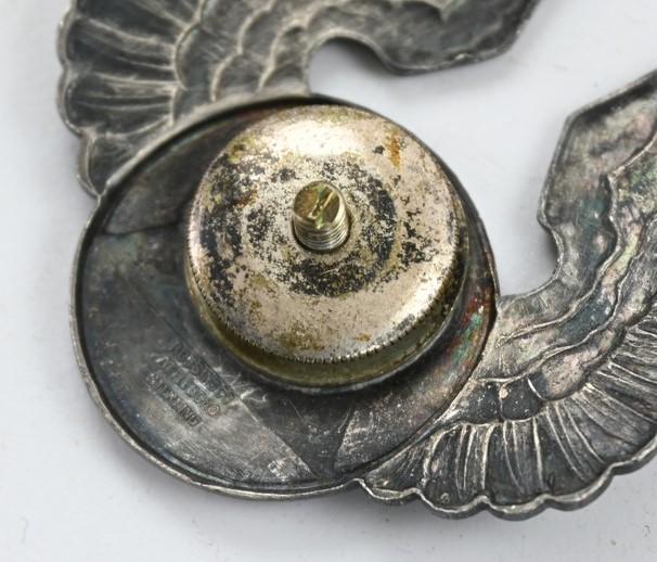 US WW2 Sterling Enamel Officer Civil Air Pilot Cap Wing