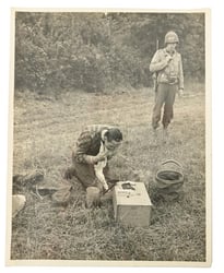 Allied WW2 Press Photo 'St. Lo - POW'