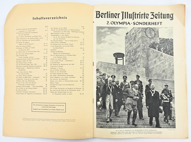 German Third Reich Olympic Magazines 'Berliner Illustrierte Zeitung