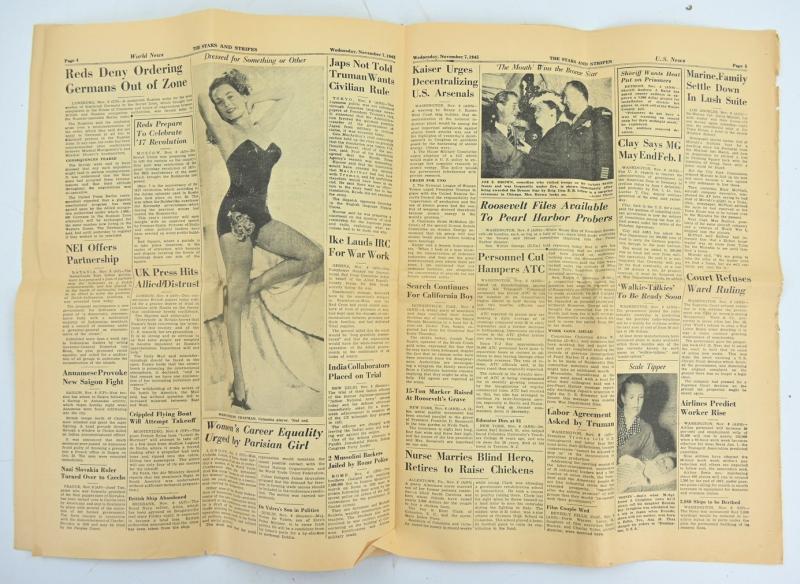 US WW2 The Stars and Stripes Newspaper