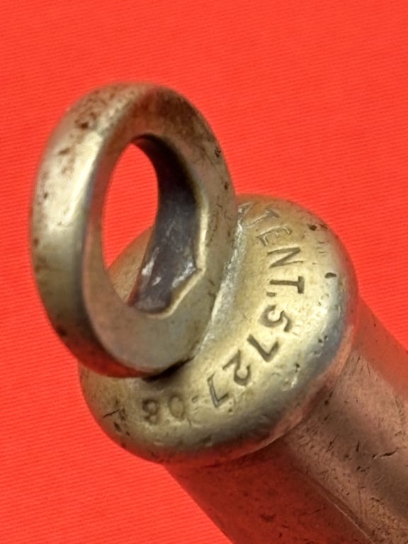 TWO AUTHENTIC ORIGINAL BRITISH OFFICERS WWI 1916 TRENCH WHISTLES AND LANYARD.
