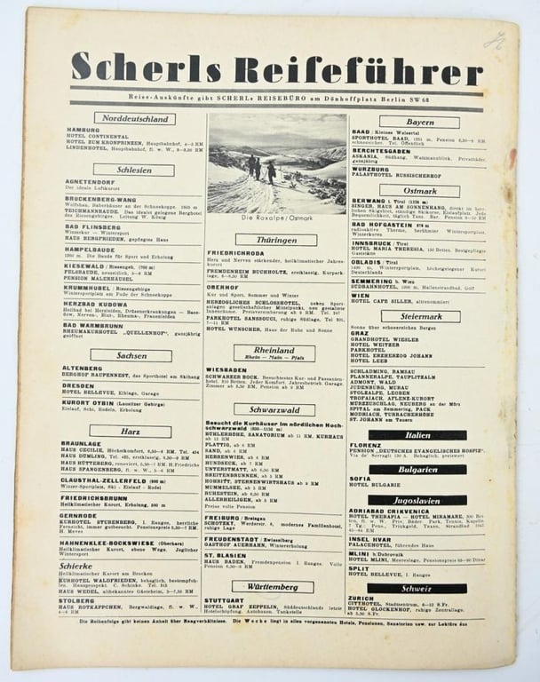 German Third Reich Magazine 'Die Woche' 1939