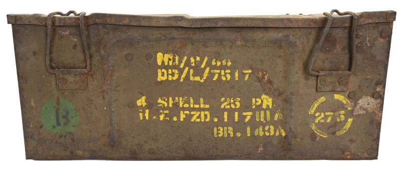 British WW2 25pds Grenade Box with Frame