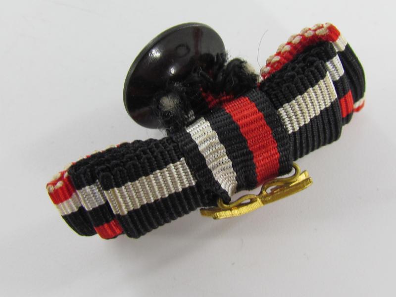 German 3 Piece Ribbon Bar , Button Variant