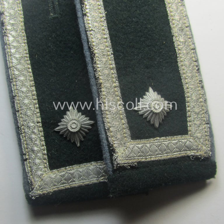 Pair of WH (Heeres) early-war-period- (ie. 'M36'- ie. 'M40'-pattern and/or rounded-styled) NCO-type shoulderstraps as was intended for a: 'Feldwebel eines Nachschub-Kraftfahr-Abts.'