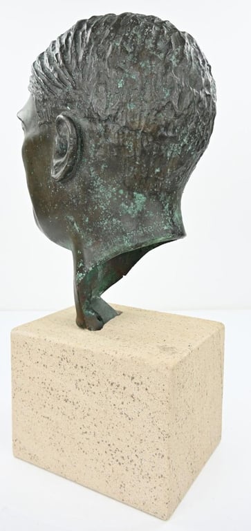 German Third Reich Period Adolf Hitler Bronze Buste