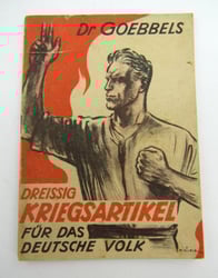 Booklet : Propaganda, Dreissig Kriegsartikel für das Deutsche...