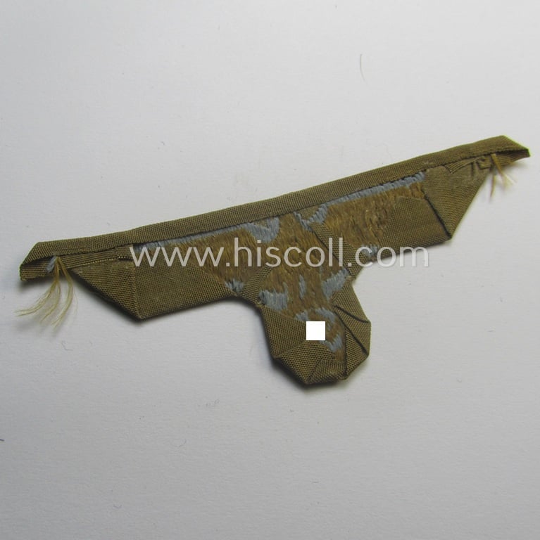 Neatly pre-confectioned, WH (Heeres) 'tropical-issue' (ie. DAK or: 'Deutsches Afrika Korps'-related-) side-cap-eagle that comes in a still 'virtually mint'-, condition