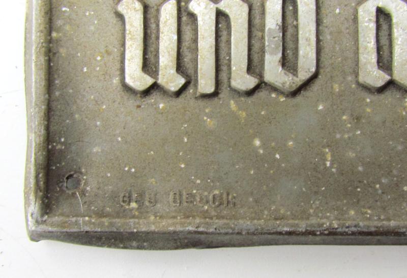 DAF ( "Deutsche Arbeitsfront" ) Honor Plaque