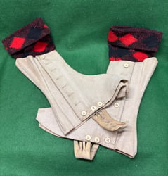 WW1 Royal Highlanders Spats and Hose Tops-Owner KiA