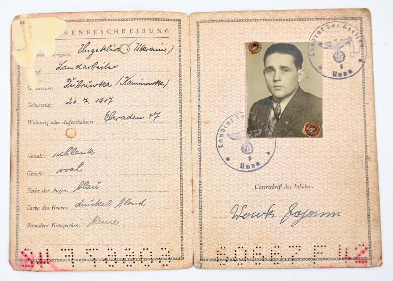 German Third Reich temporary foreign Passport