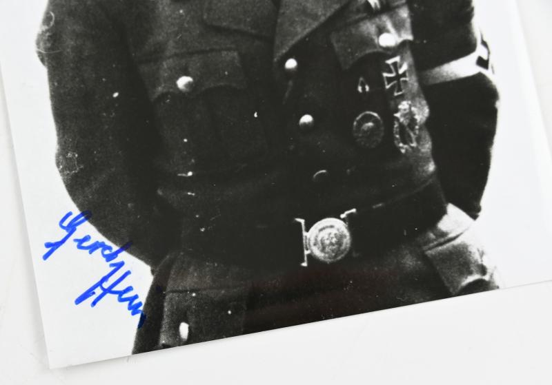 Signature of Wehrmacht Heer KC-OLC Recipient 'Gerhard Hein'
