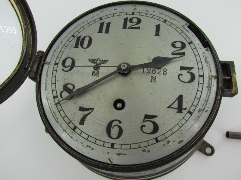 Kriegsmarine ships clock by Kieninger & Obergfell