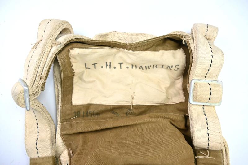 USAAF WW2 Named Irving Seat Type Parachute Harness Assembly