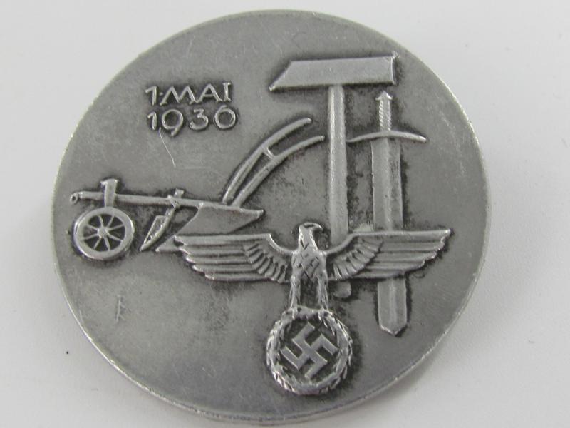 German Tinnie/Day badge. “1st Mai 1936”