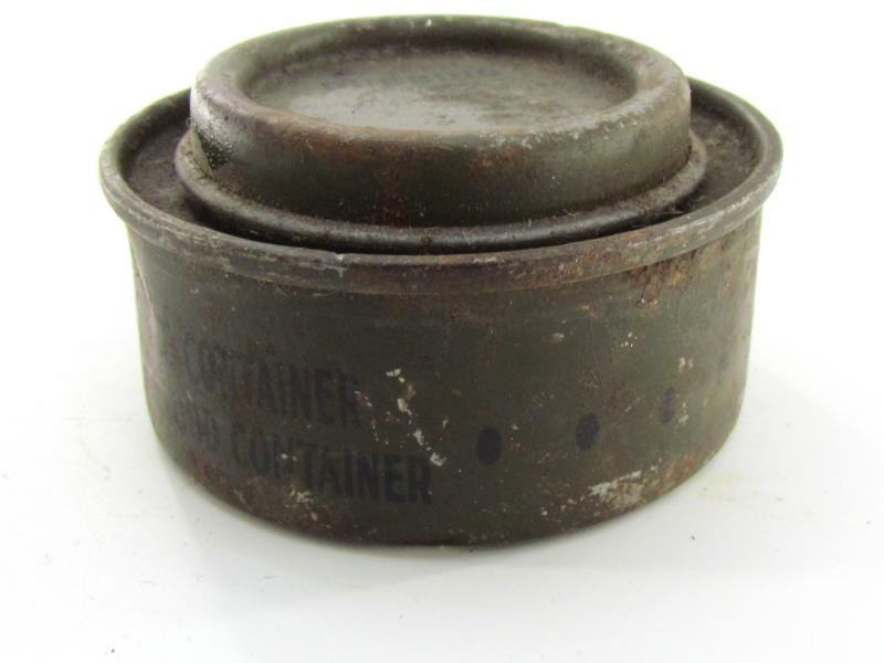 US WWII Shoe Dubbing Tin Can