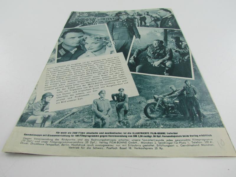 Original Movie Flyer From German Movie 08/15 - In der Heimat 1955