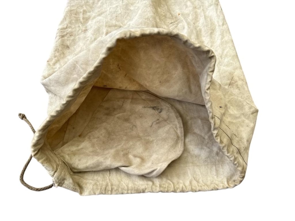 British WWII Large white Duffel Bag