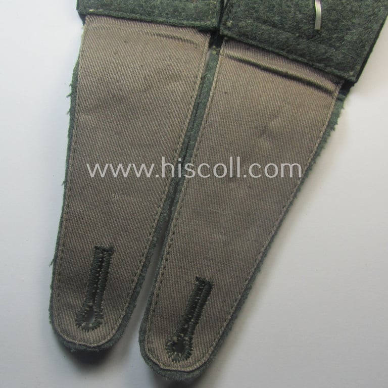 Pair of WH (Heeres), 'cyphered' so-called: 'M36'-pattern and/or pointed-styled (ie. generic-styled!) NCO-type shoulderstraps: 'Feldwebel des Infanterie-Rgts. 118'