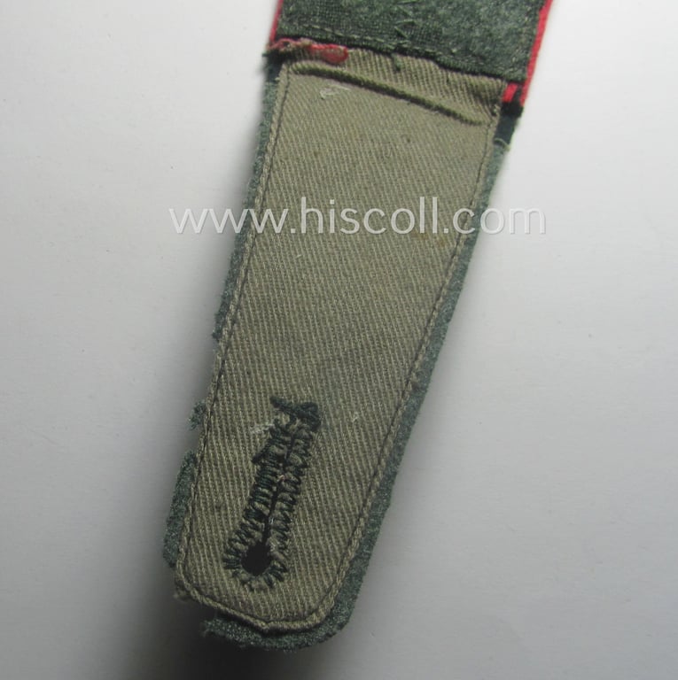 Single, early-period (ie. 'M40-pattern and/or rounded-styled), WH (Heeres) 'cyphered', EM-type shoulderstrap as was intended for a: 'Soldat eines Panzer-Schützen-Rgts.'