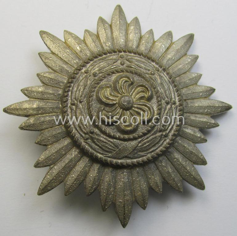 Attractive, WH-related, so-called: 'Verdienstauszeichnung o. Steckkreuz für Angehörige der Ostvölker, 1. Kl. in Silber ohne  Schwertern' being a maker- (ie. '100'-) marked example that comes stored in its accompanying, period-etui