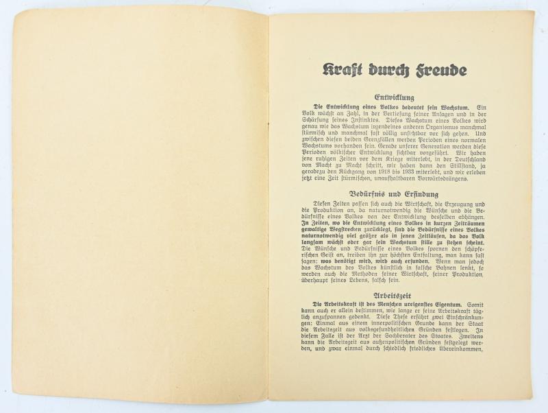 German KdF Booklet